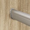 Szekrény rúd 12 pcs ezüst 464 x 15 x 29 mm alumínium ötvözet