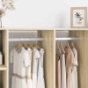 Szekrény rúd 12 pcs ezüst 464 x 15 x 29 mm alumínium ötvözet