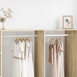 Szekrény rúd 12 pcs ezüst 764 x 15 x 29 mm alumínium ötvözet