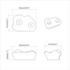 Mászó fogás 12 pcs piros 100 x 67 x 43 mm pp