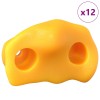 Mászó fogás 12 pcs sárga 100 x 67 x 43 mm pp