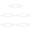 Alkalmas lapos fa gyűrűkhez 5 pcs fehér ø30 / 60 cm acél