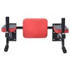 Vidaxl lepedő állomás fekete és piros 72,5 x 70 x 31 cm porszórt acél