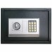 Digitális széf zárral sötétszürke 35 x 25 x 25 cm acél