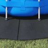 Medence alatlappal fekete ø 244 cm nemes szövet