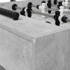 Foci asztal beton szürke 146,5 x 74 x 85 cm faanyag