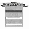 Foci asztal beton szürke 146,5 x 74 x 85 cm faanyag