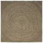 Területszőnyegek természetes és fekete 300 x 300 cm juta