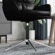 Irodai szék gázláb fekete 18,5 cm vas