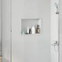 Zuhany niche fehér 45 x 30 x 9.5 cm rozsdamentes acél