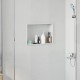 Zuhany niche fehér 45 x 30 x 9.5 cm rozsdamentes acél
