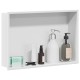 Zuhany niche fehér 45 x 30 x 9.5 cm rozsdamentes acél