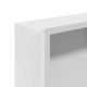 Zuhany niche fehér 90 x 30 x 9.5 cm rozsdamentes acél