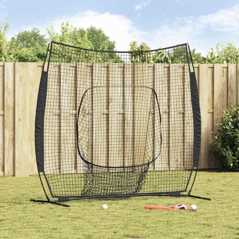 Baseball gyakorlóháló fekete 250 x 106 x 209 cm poliészter