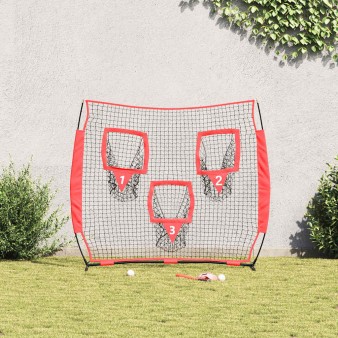Baseball gyakorlóháló fekete 214,5 x 89,5 x 181 cm poliészter