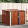 Bicikli sátor 3 pcs barna 216 x 207 x 158 cm fém