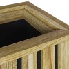 Növényágyak dobozok barna 33 x 33 x 45 cm impregnált fenyőfa