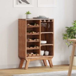 Állvány barna 60 x 30 x 90 cm szilárd újrahasznosított fa