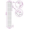 Zsaluzia fekete 40 x 250 cm 35 mm masszív paulownia fa