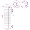 Zsaluzia sötét barna 40 x 130 cm 35 mm masszív paulownia fa