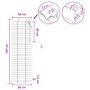 Zsaluzia sötét barna 50 x 130 cm 35 mm masszív paulownia fa