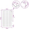 Zsaluzia sötét barna 90 x 130 cm 35 mm masszív paulownia fa