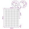 Zsaluzia sötét barna 130 x 160 cm 35 mm masszív paulownia fa