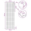 Zsaluzia sötét barna 85 x 250 cm 35 mm masszív paulownia fa