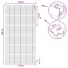 Zsaluzia sötét barna 130 x 250 cm 35 mm masszív paulownia fa