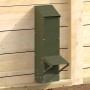 Csirke etető olajzöld 13 x 12 x 51 cm hidegen hengerelt acél