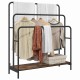 Ruhaszárító polcokkal füstölt tölgy 90 x 30 x 100.5 cm faanyag Ruhaszárító polcokkal füstölt tölgy 90 x 30 x 100.5 cm faanyag