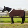 Ló takaró teljes sötét barna 135 cm polár fleece