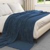 Takarók 6 pcs sötétkék 220 x 240 cm gyapjú