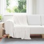 Takarók 6 pcs fehér 130 x 150 cm gyapjú
