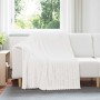 Takarók 6 pcs fehér 200 x 150 cm gyapjú