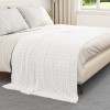 Takarók 6 pcs fehér 200 x 150 cm gyapjú