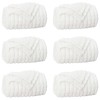 Takarók 6 pcs fehér 200 x 150 cm gyapjú