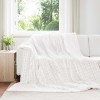 Takarók 6 pcs fehér 240 x 220 cm gyapjú