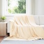 Takarók 6 pcs krém 240 x 220 cm gyapjú