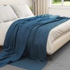 Takarók 24 pcs sötétkék 270 x 240 cm gyapjú