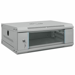 Hálózati szekrény tárolóval szürke 53 x 45 x 21 cm acél