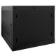 Hálózati szekrény tárolóval fekete 53 x 60 x 45 cm acél