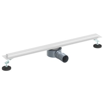 360° zuhany lefolyó vékony modellel ezüst 70 cm