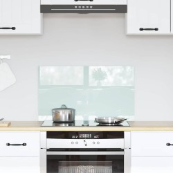 Konyhai splashback fehér 70 x 40 x 0.8 cm edzett üveg