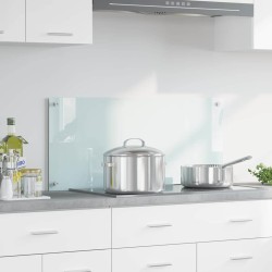 Konyhai splashback fehér 90 x 40 x 0.8 cm edzett üveg