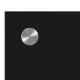 Konyhai splashback fekete 70 x 60 x 0.8 cm edzett üveg