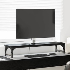 Monitor tartó fekete tölgy 85 x 23 x 15,5 cm faanyag