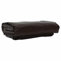 Ponyva 650g / m² barna 5 x 8 m vászon pvc bevonattal