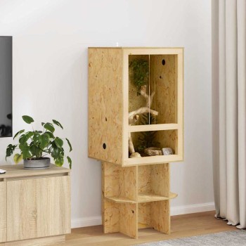 Terrárium barna 50 x 50 x 80 cm osb