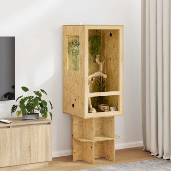 Terrárium barna 50 x 50 x 100 cm osb